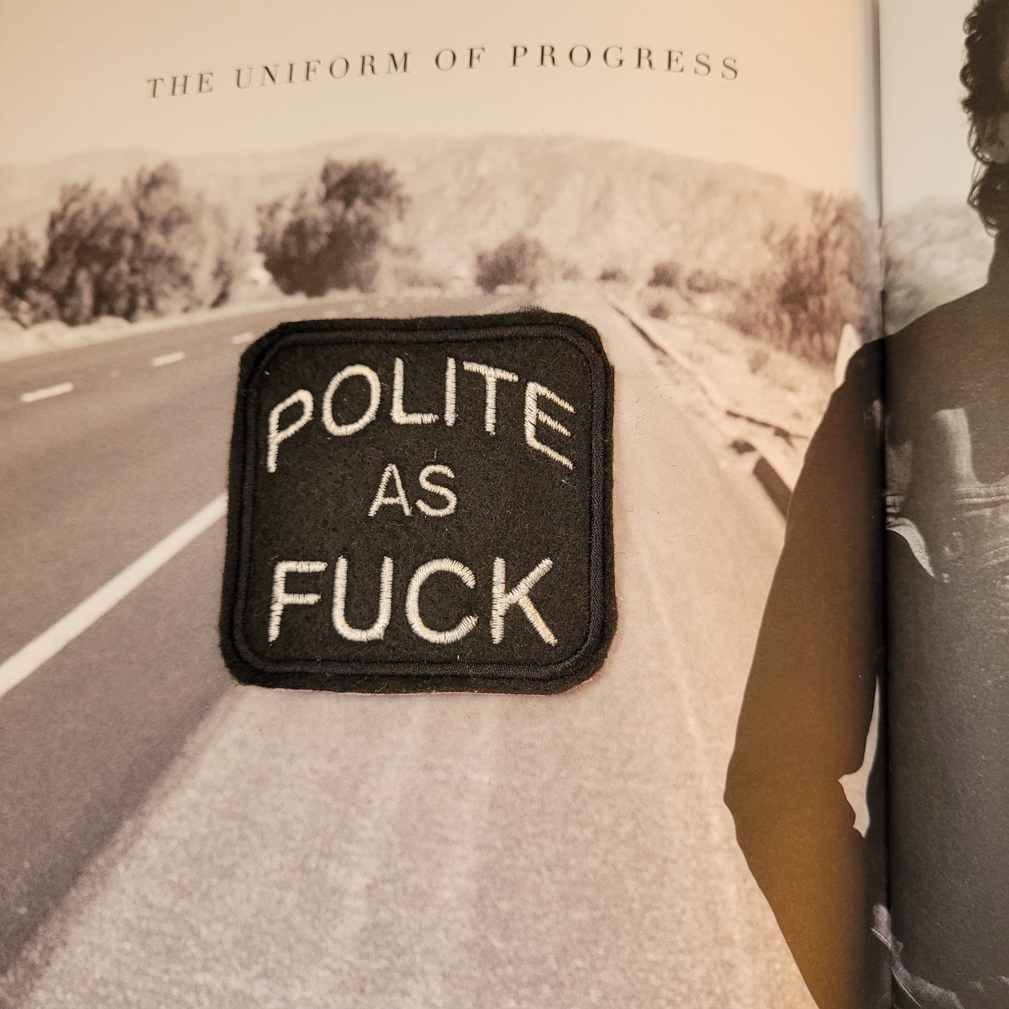 Patch Brodé Polite as fuck - PUNK & COTON