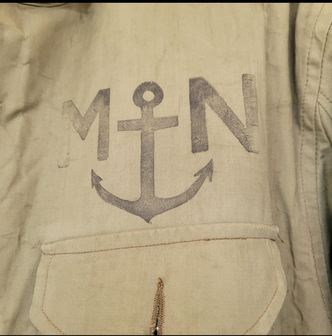 3rd/ème Deadstock french navy coat long N1 deck jacket / deadstock manteau de quart de la Marine nationale COULANGE MAYENNE