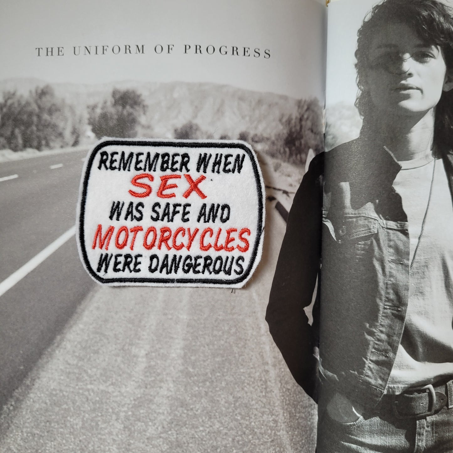 Patch Brodé  When Sex Was Safe and Motorcycles were Dangerous - PUNK & COTON