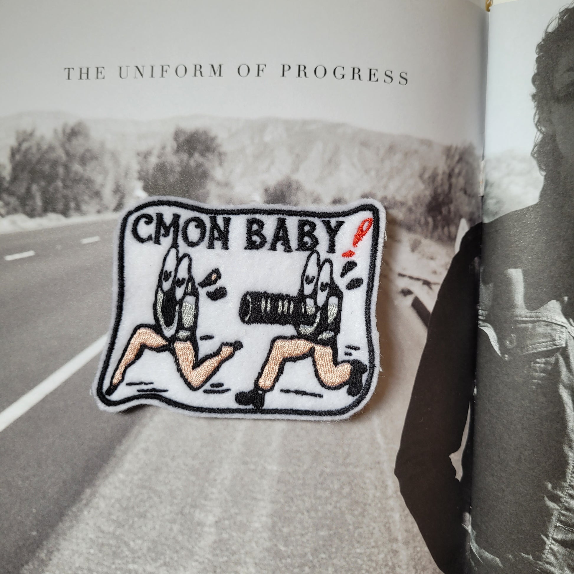 Patch brodé "C'mon baby!" Boulon / Écrou - PUNK & COTON
