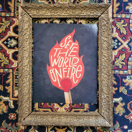 Backpatch "See the world on fire" - PUNK & COTON