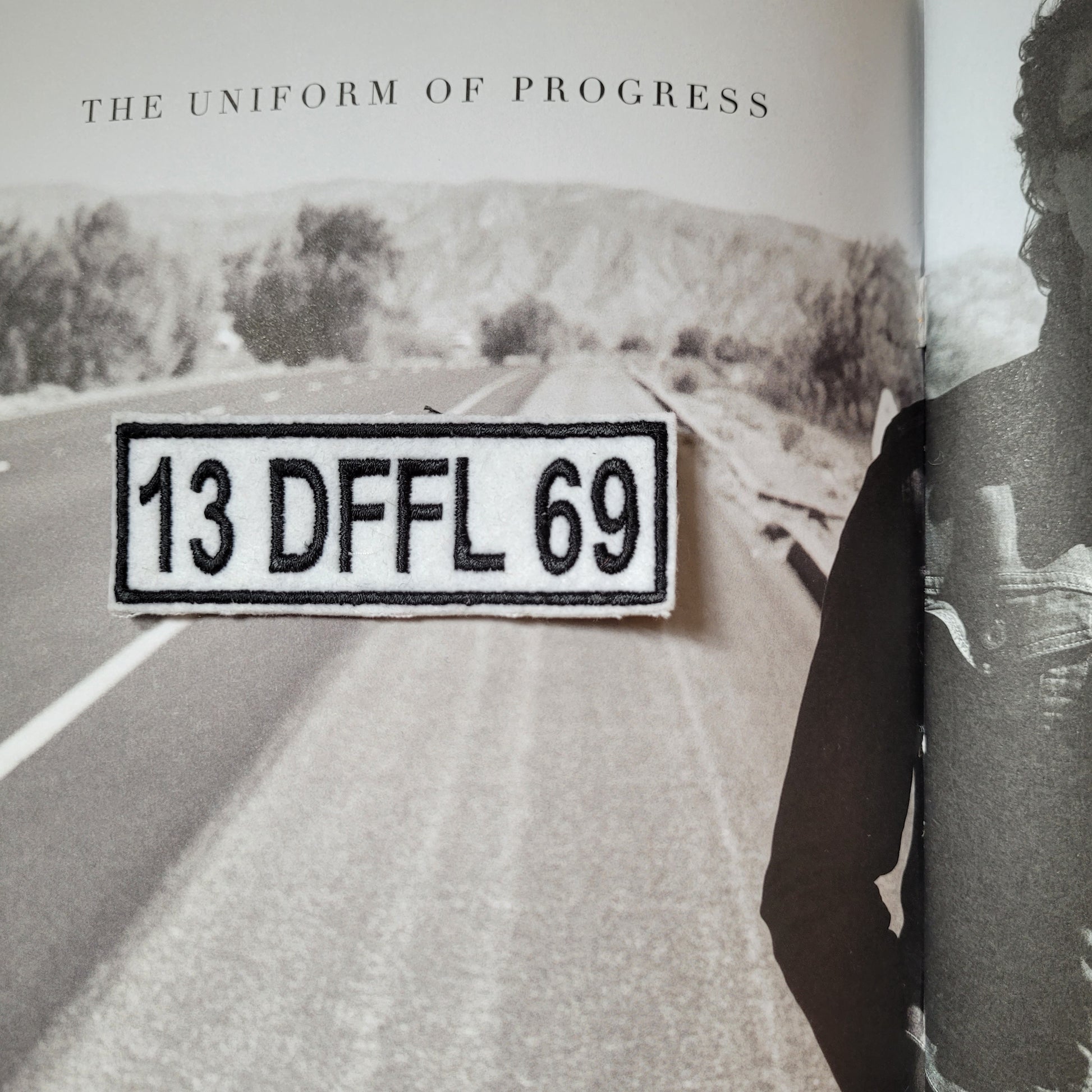 Patch Brodé 13 DFFL 69 (Version Blanc) - PUNK & COTON