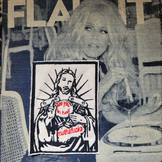 Patch Brodé Jesus See You in Hell Muthafucka - PUNK & COTON