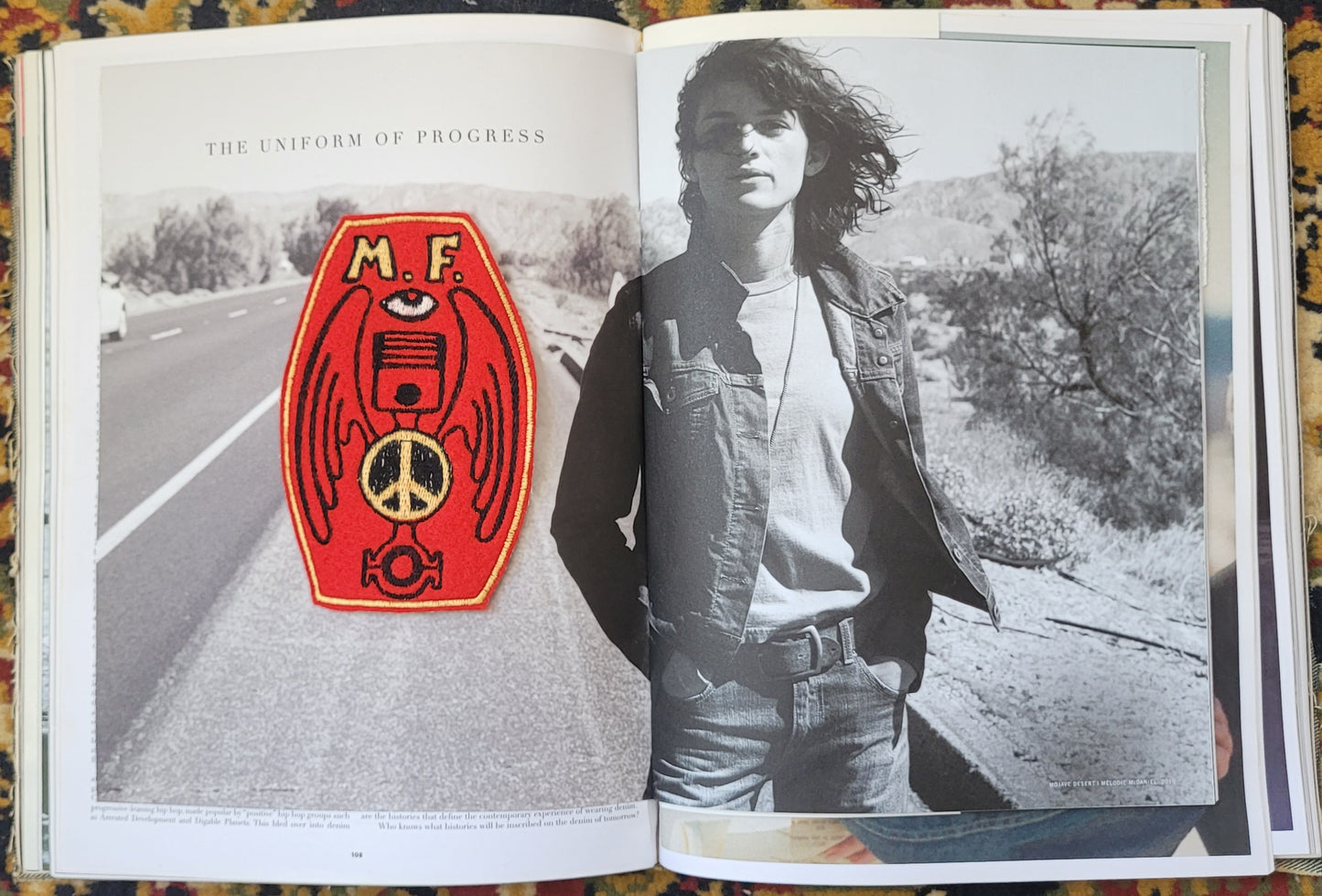 Patch Brodé Piston Bielle Peace & Love - PUNK & COTON