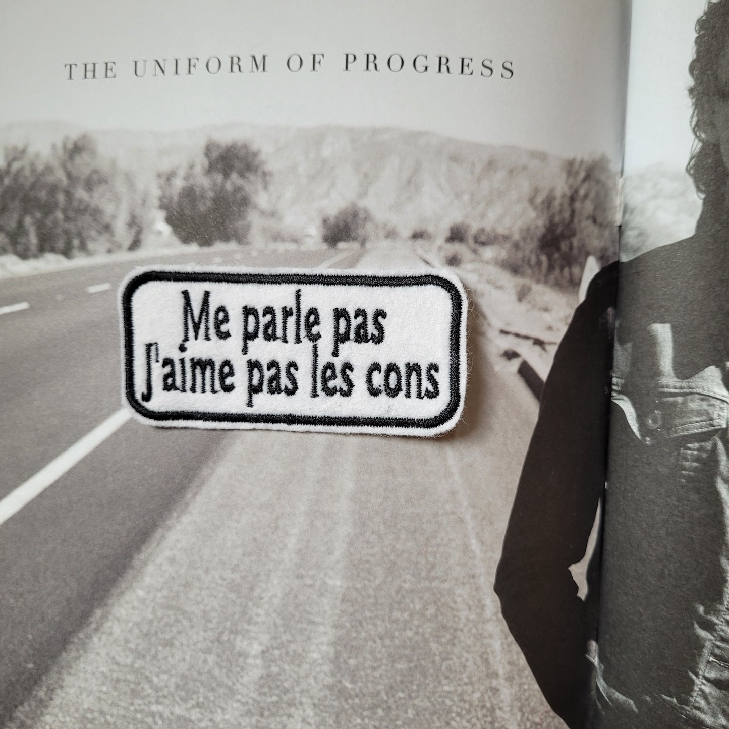 Patch Brodé Me parle pas J'aime pas les cons VERSION BLACK - PUNK & COTON