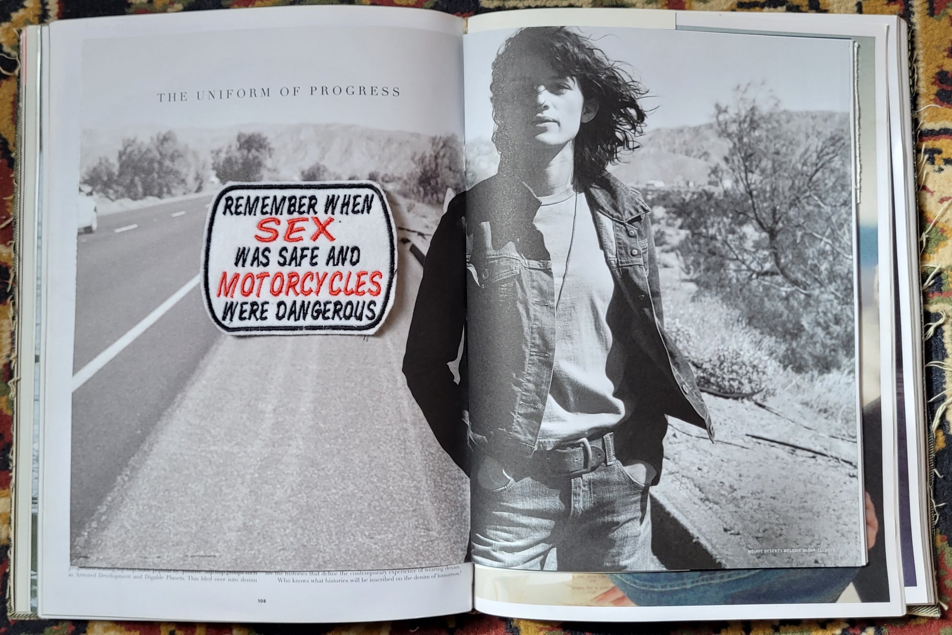 Patch Brodé  When Sex Was Safe and Motorcycles were Dangerous - PUNK & COTON