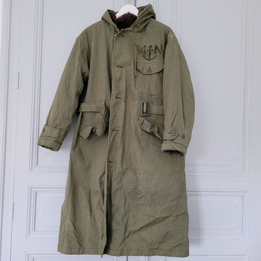 3rd/ème Deadstock french navy coat long N1 deck jacket / deadstock manteau de quart de la Marine nationale COULANGE MAYENNE