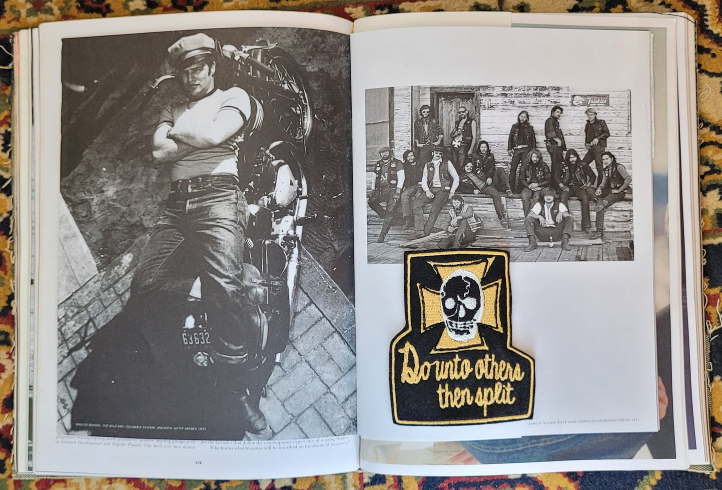 Patch Brodé Do Unto Others Then Split Version Black - PUNK & COTON