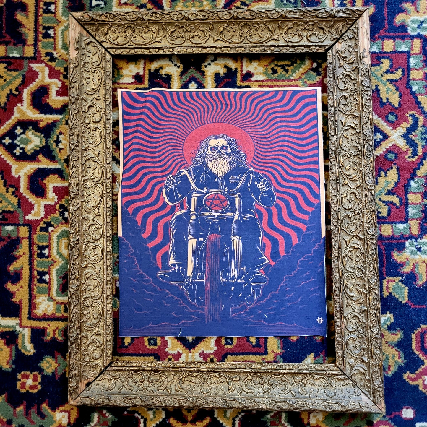 Backpatch "Biker skull Death" - PUNK & COTON