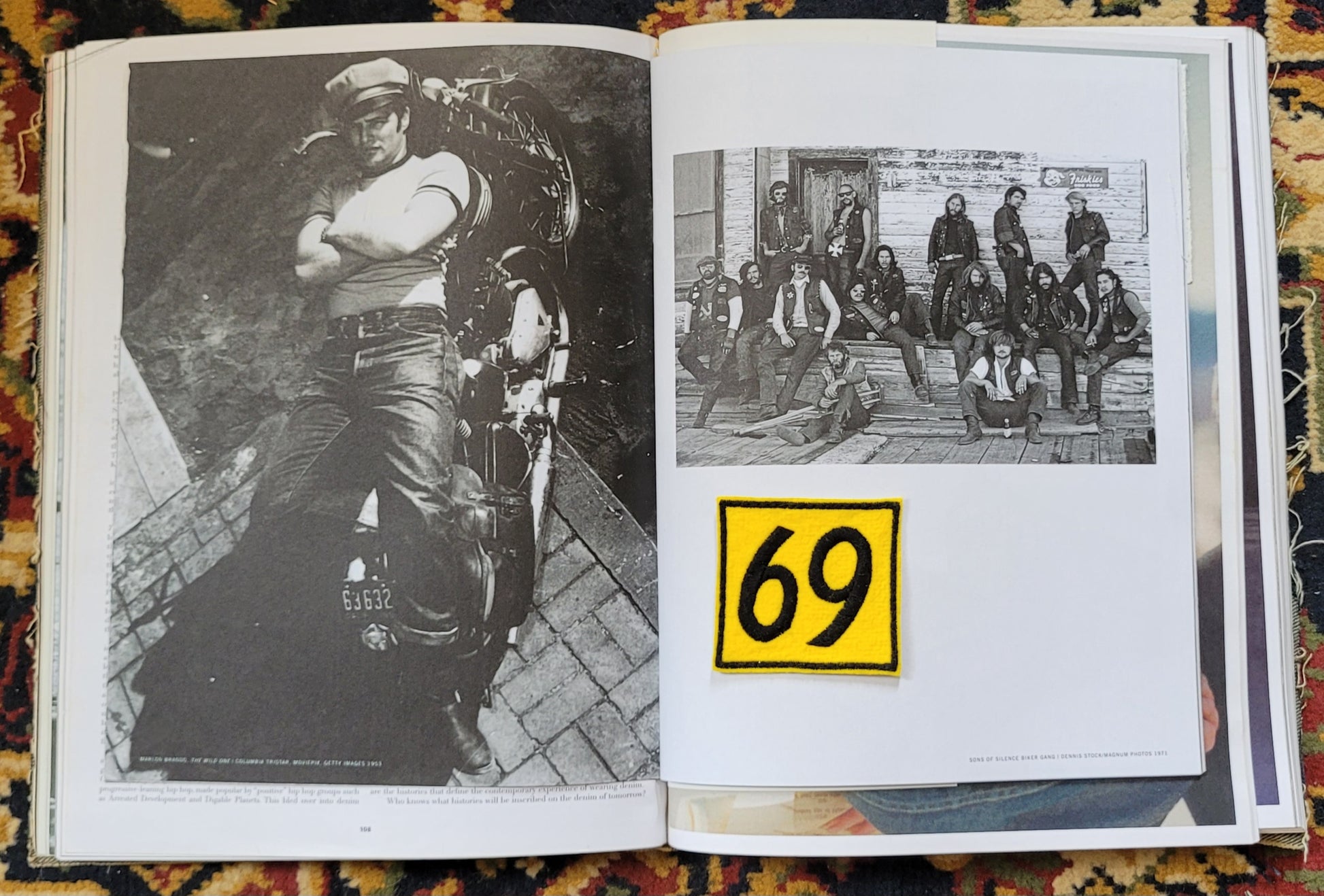 Patch Brodé 69 CARRE (Version Jaune) - PUNK & COTON