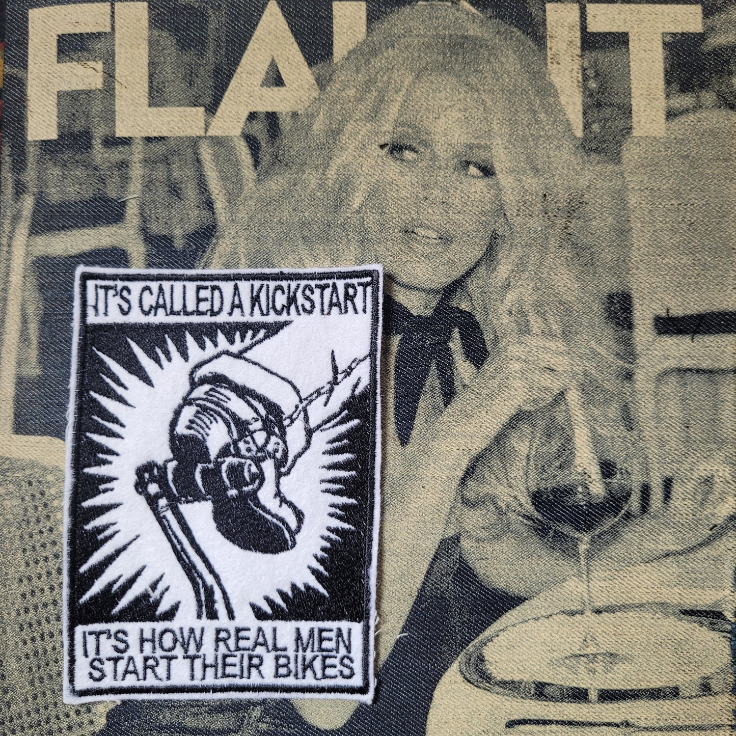 Patch  Brodé Kickstart - PUNK & COTON