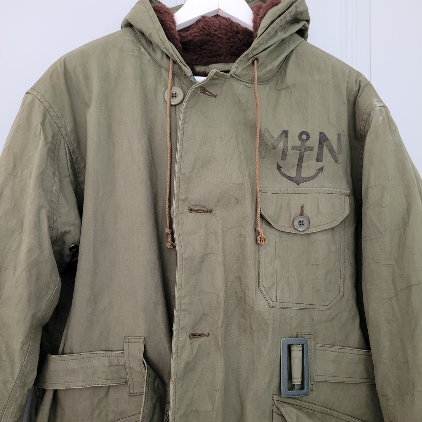 3rd/ème Deadstock french navy coat long N1 deck jacket / deadstock manteau de quart de la Marine nationale COULANGE MAYENNE