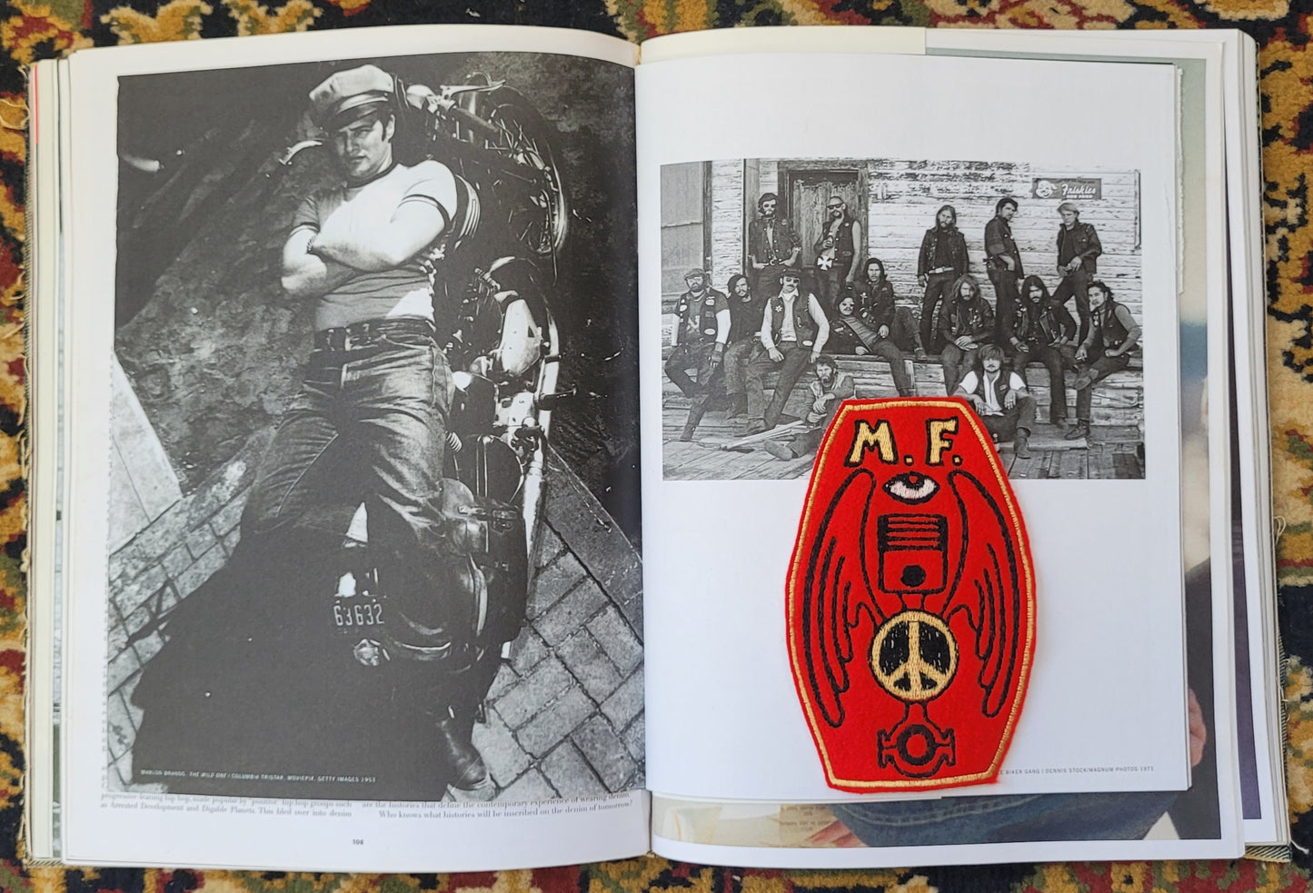 Patch Brodé Piston Bielle Peace & Love - PUNK & COTON