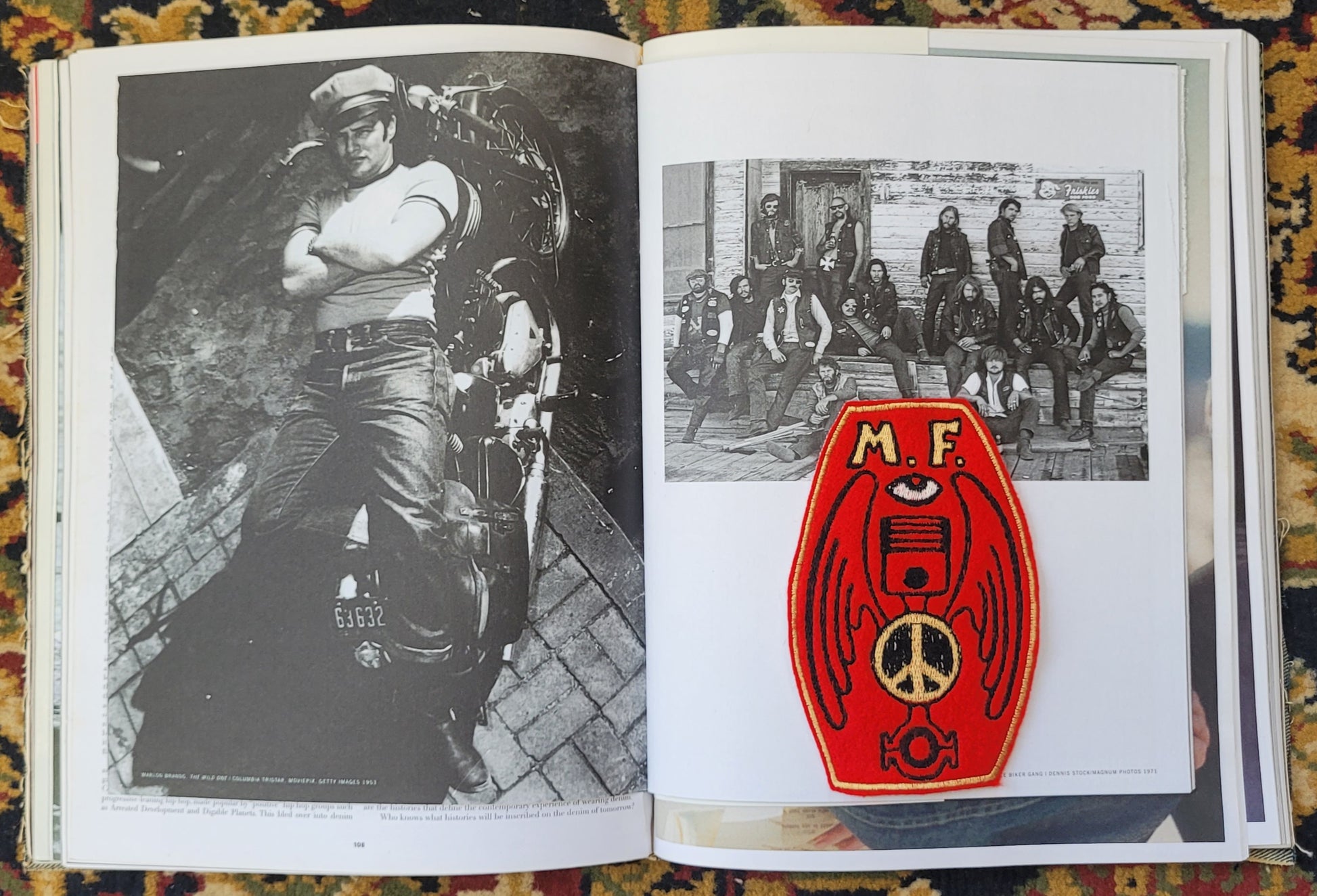 Patch Brodé Piston Bielle Peace & Love - PUNK & COTON