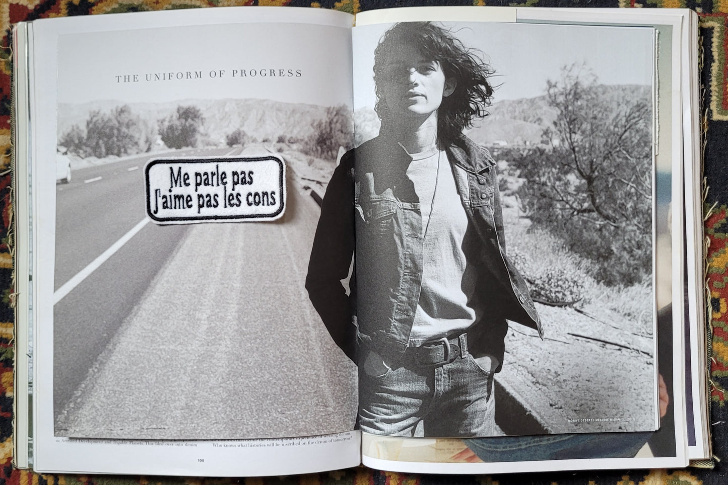 Patch Brodé Me parle pas J'aime pas les cons VERSION BLACK - PUNK & COTON