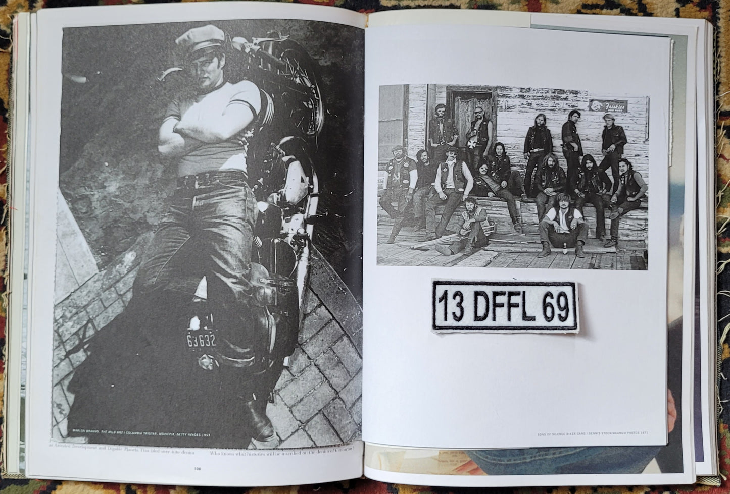 Patch Brodé 13 DFFL 69 (Version Blanc) - PUNK & COTON