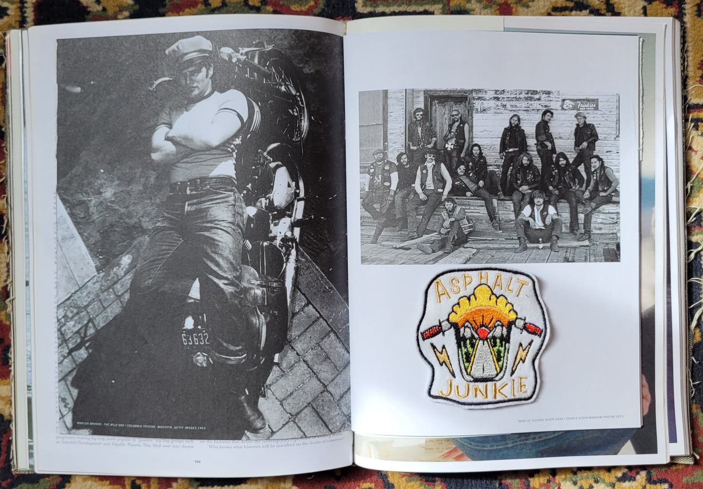 Patch brodé "Asphalt junkie" - PUNK & COTON