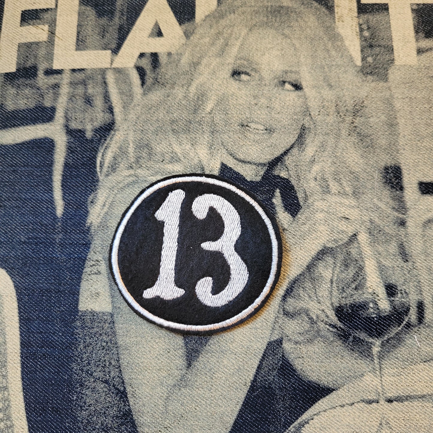 Patch Brodé 13 ( Grand Modele Fond Noir) - PUNK & COTON