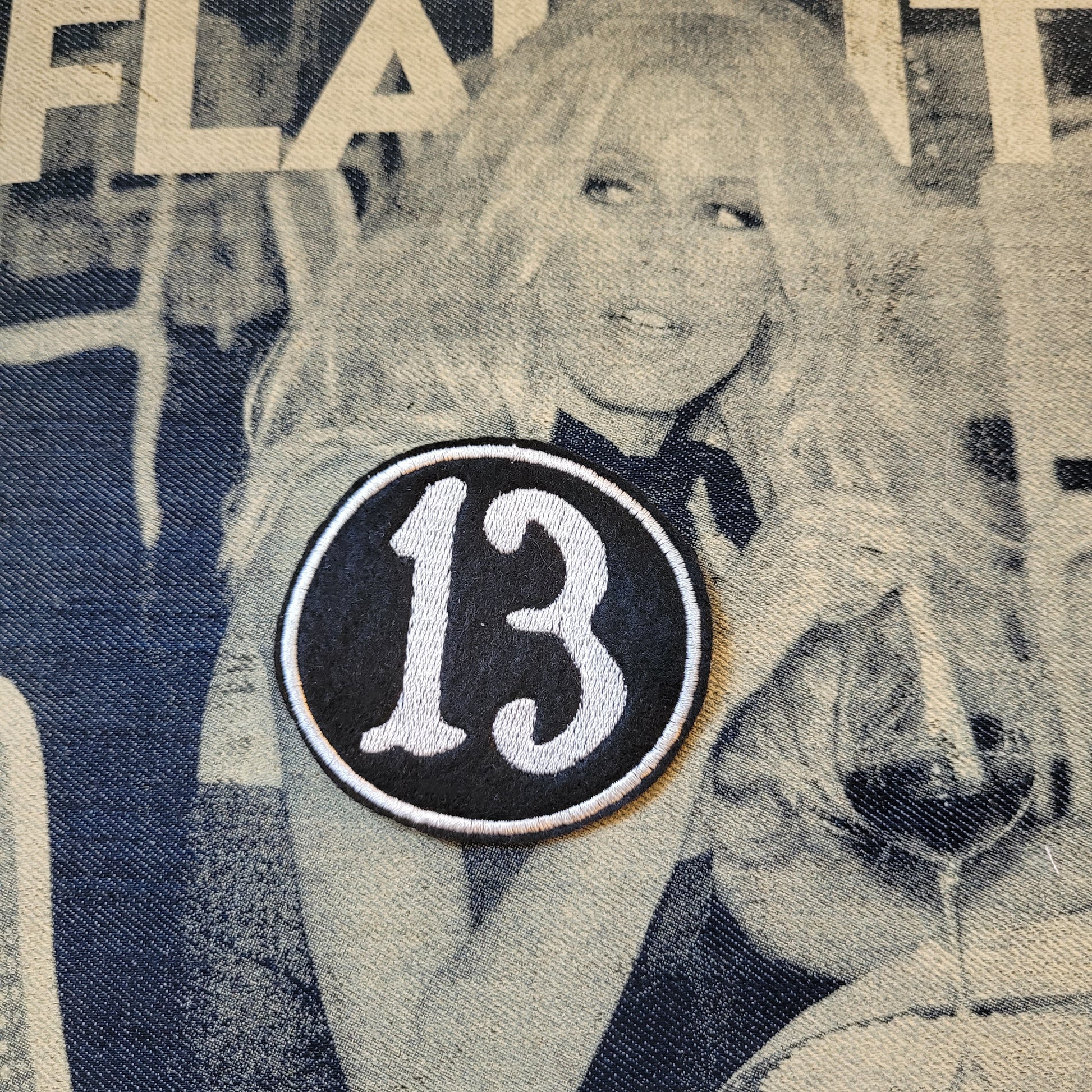 Patch Brodé 13 ( Grand Modele Fond Noir) - PUNK & COTON