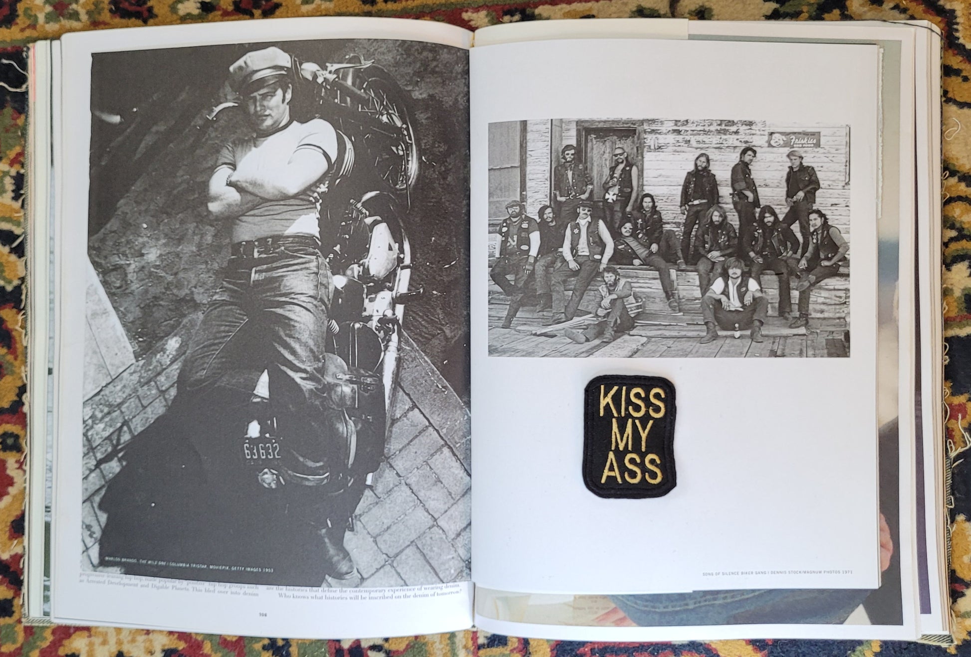 Patch Brodé Kiss My Ass - PUNK & COTON