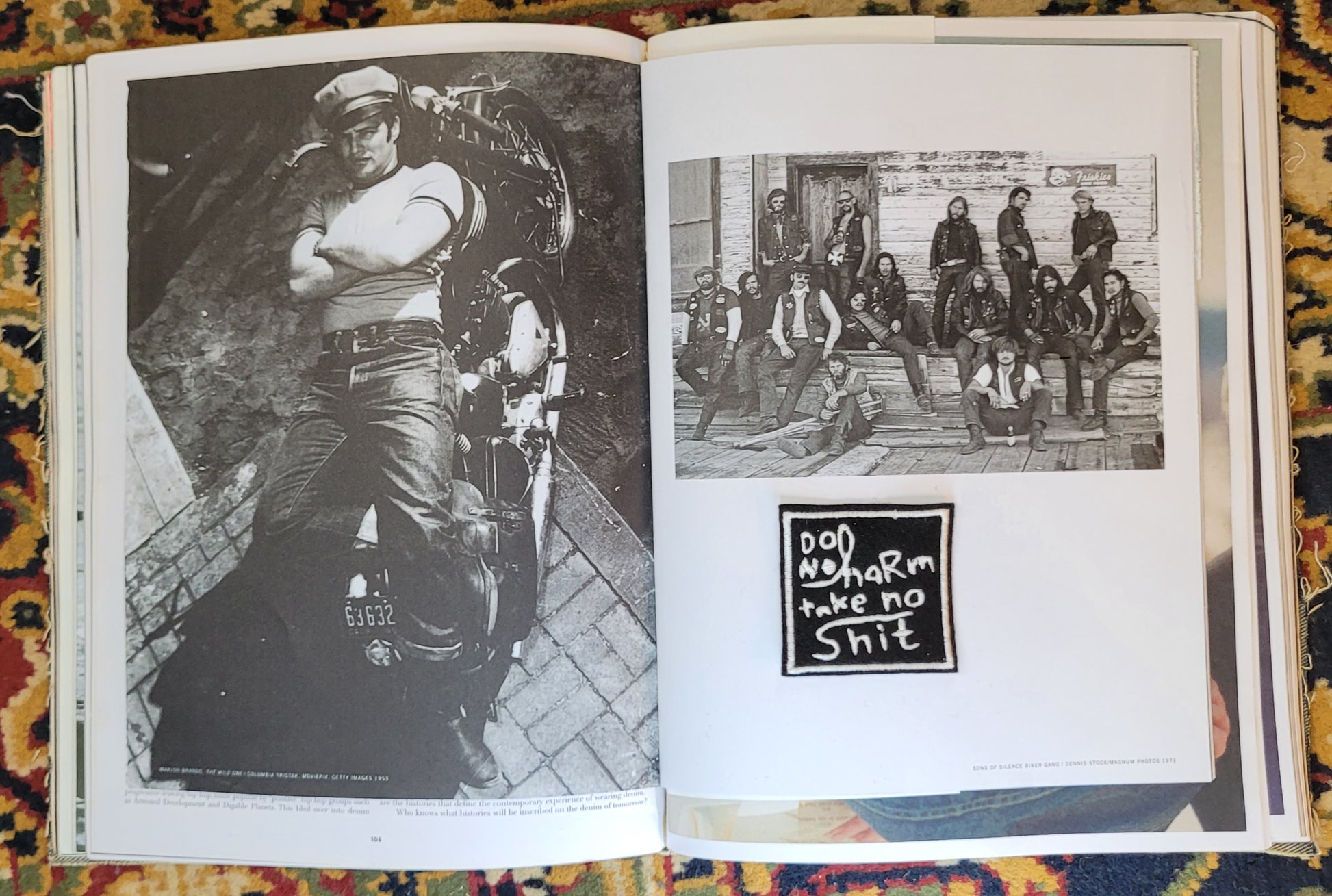 Patch Brodé Do no Harm Take no Shit - PUNK & COTON