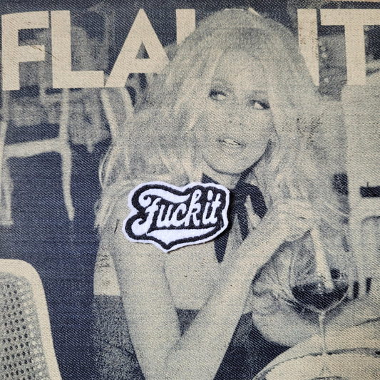 Patch brodé Fuck It  petit modèle - PUNK & COTON