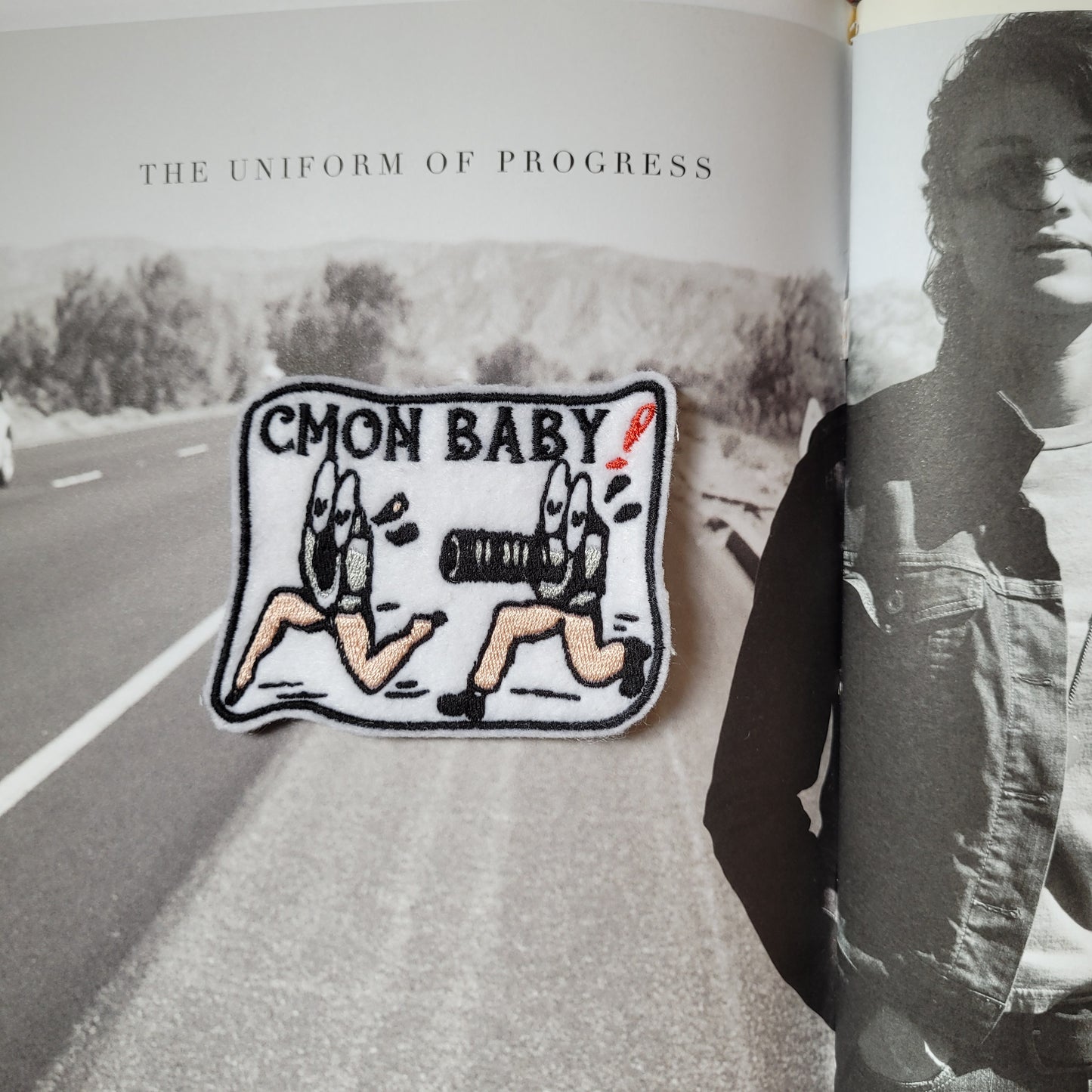 Patch brodé "C'mon baby!" Boulon / Écrou - PUNK & COTON