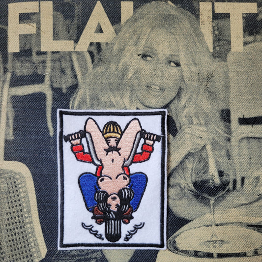 Patch Brodé Biker loves s... - PUNK & COTON