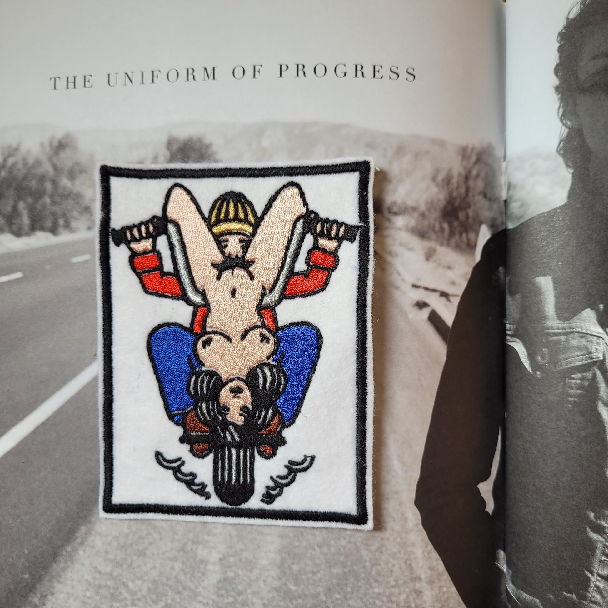 Patch Brodé Biker loves s... - PUNK & COTON