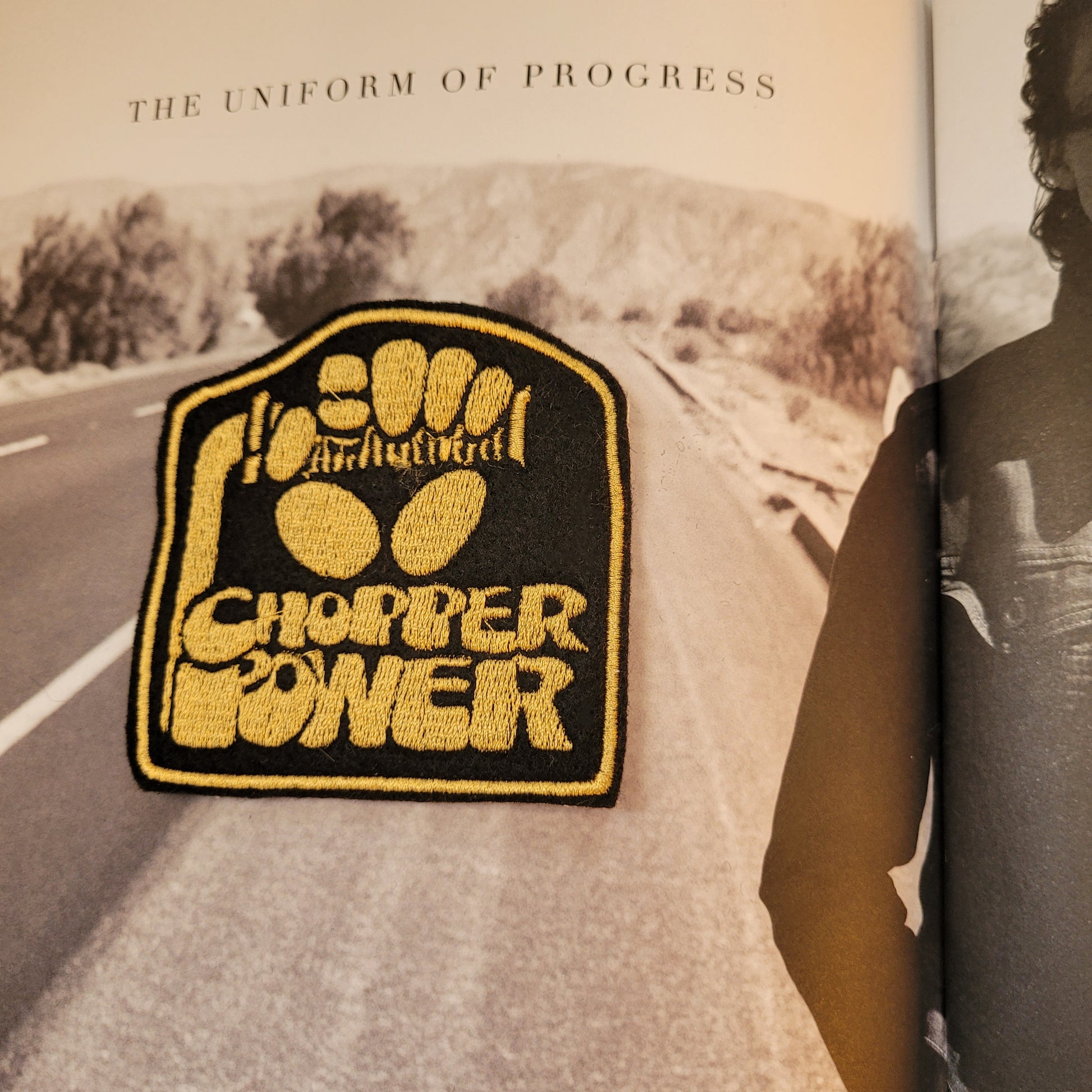 Patch Brodé Chopper Power Version Black & Gold - PUNK & COTON