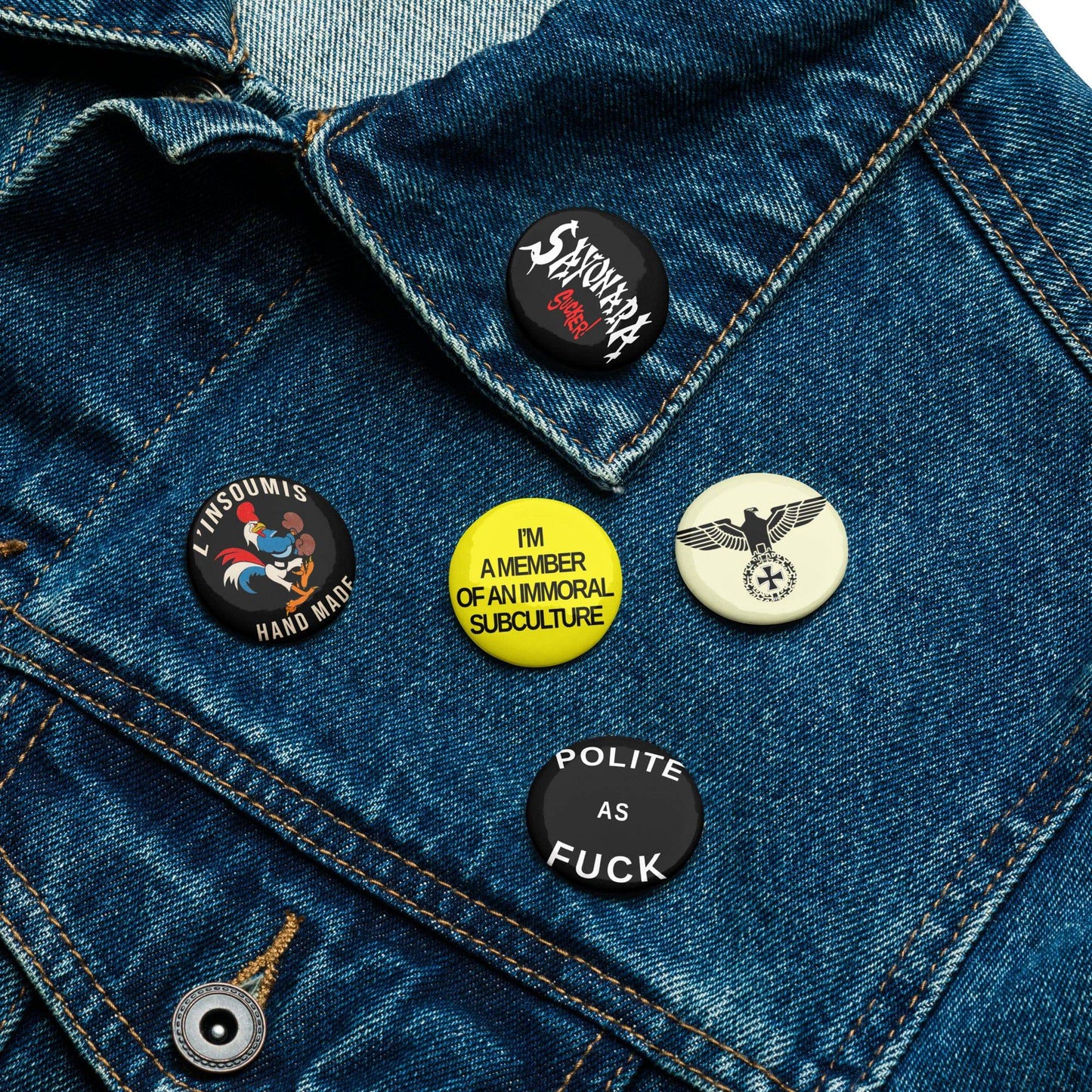 Subculture set of badges - L'Insoumis Clothing