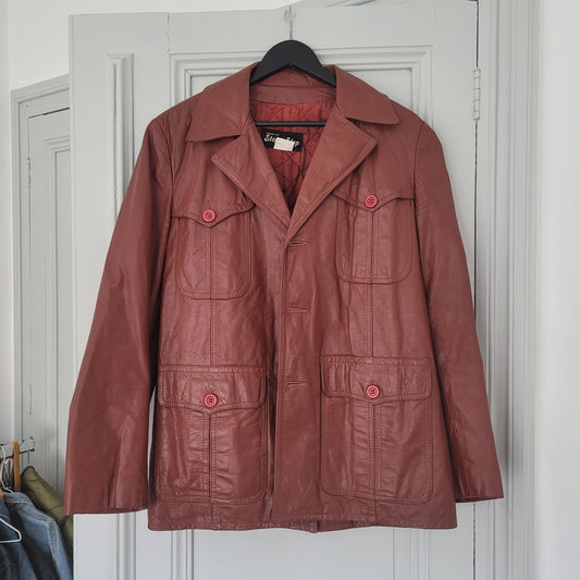 Leather jacket 70's / veste en cuir années 70 - L'Insoumis Clothing