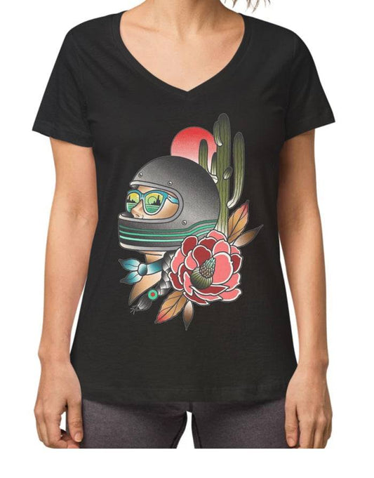 T-shirt "Woman helmet /casque femme" - L'Insoumis Clothing