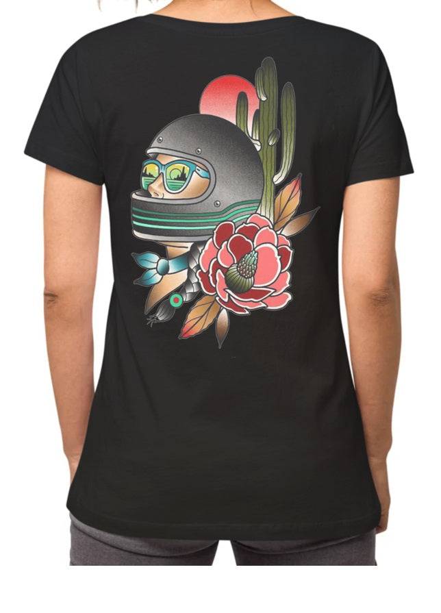 T-shirt "Woman helmet /casque femme" - L'Insoumis Clothing