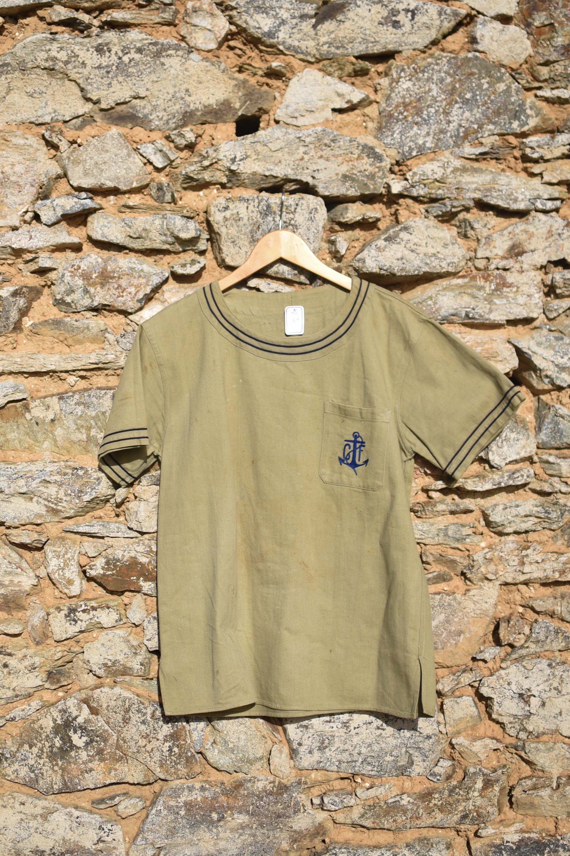 30's/40'S french sailor shirt / Marinière années 30/40 marine nationale - L'Insoumis Clothing