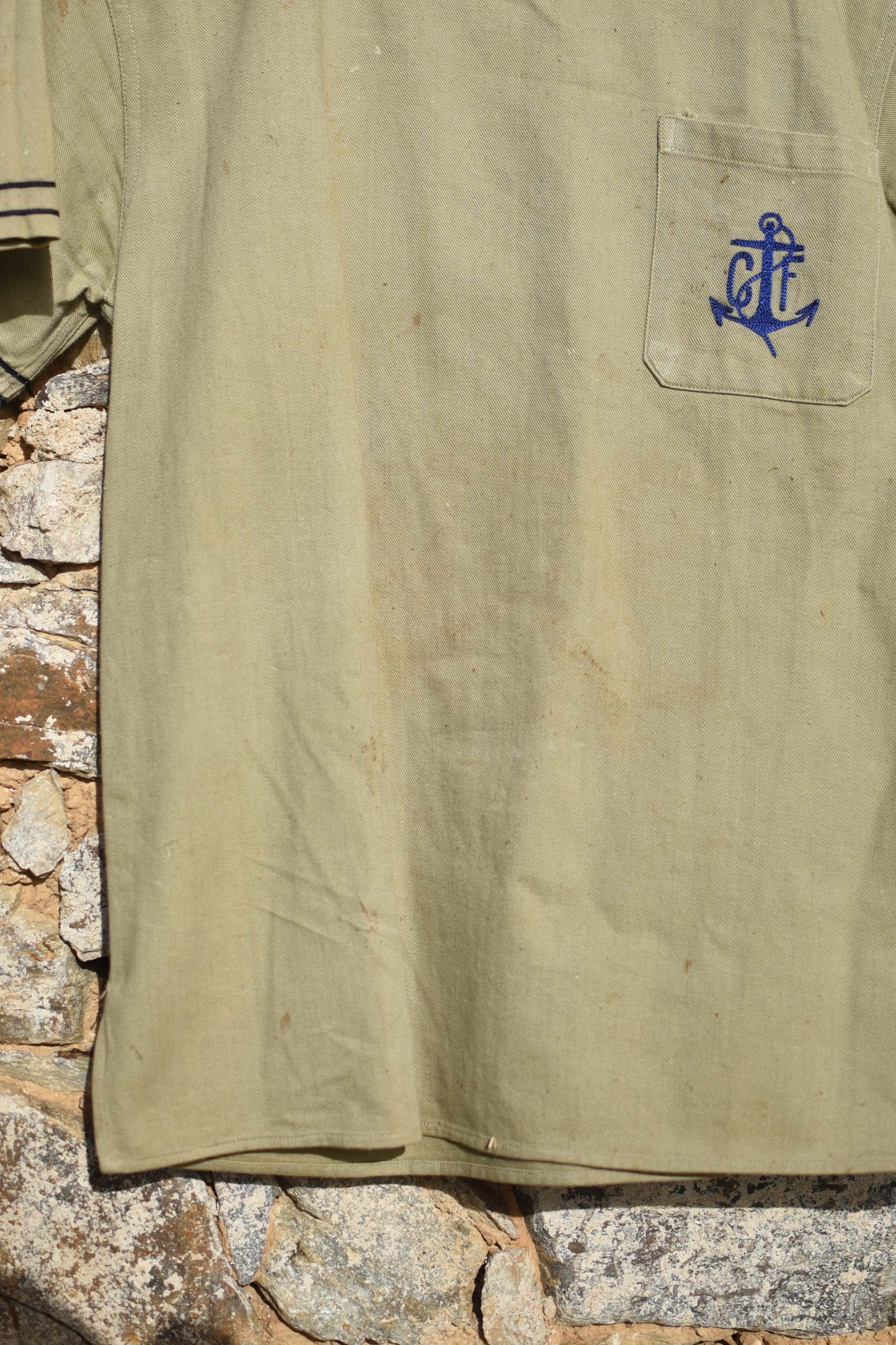 30's/40'S french sailor shirt / Marinière années 30/40 marine nationale - L'Insoumis Clothing