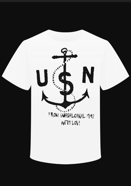 T-shirt "USN ftom Guadalcanal 1942 with love" - L'Insoumis Clothing