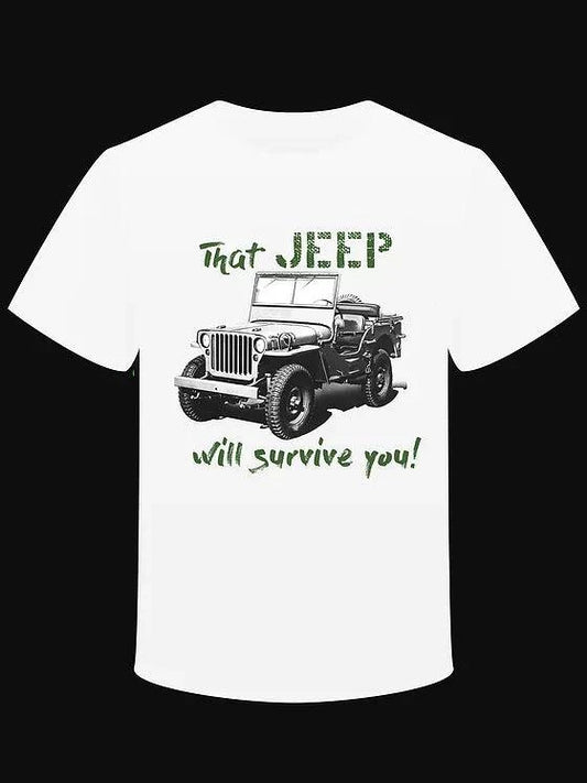 T-shirt "That JEEP will survive you!" - L'Insoumis Clothing