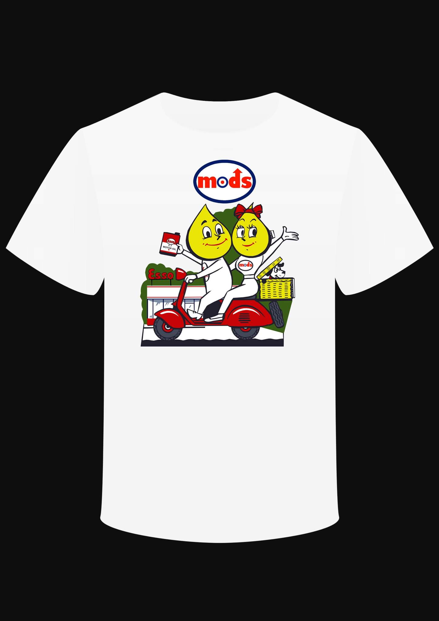 T-shirt "Mod's ESSO" Scooter - L'Insoumis Clothing